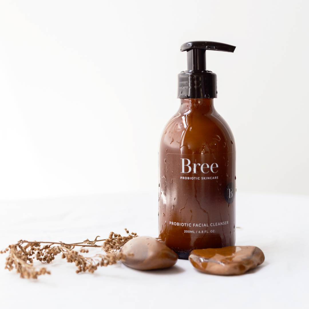 bree probiotic skincare simplified probiotic skincare routine image with probiotic facial cleanser