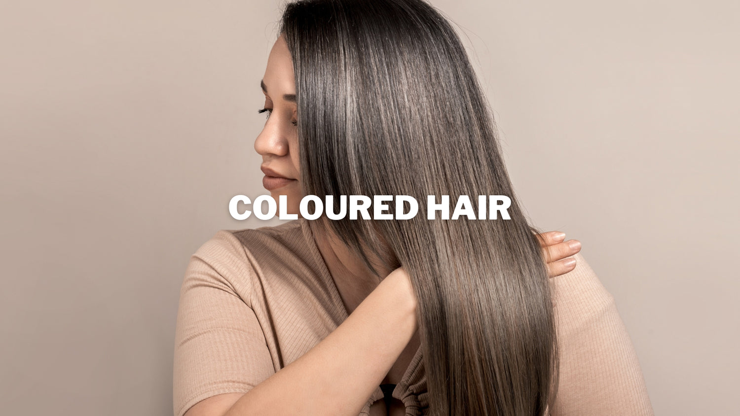 Women using coloured hair shampoo bar for haircare
