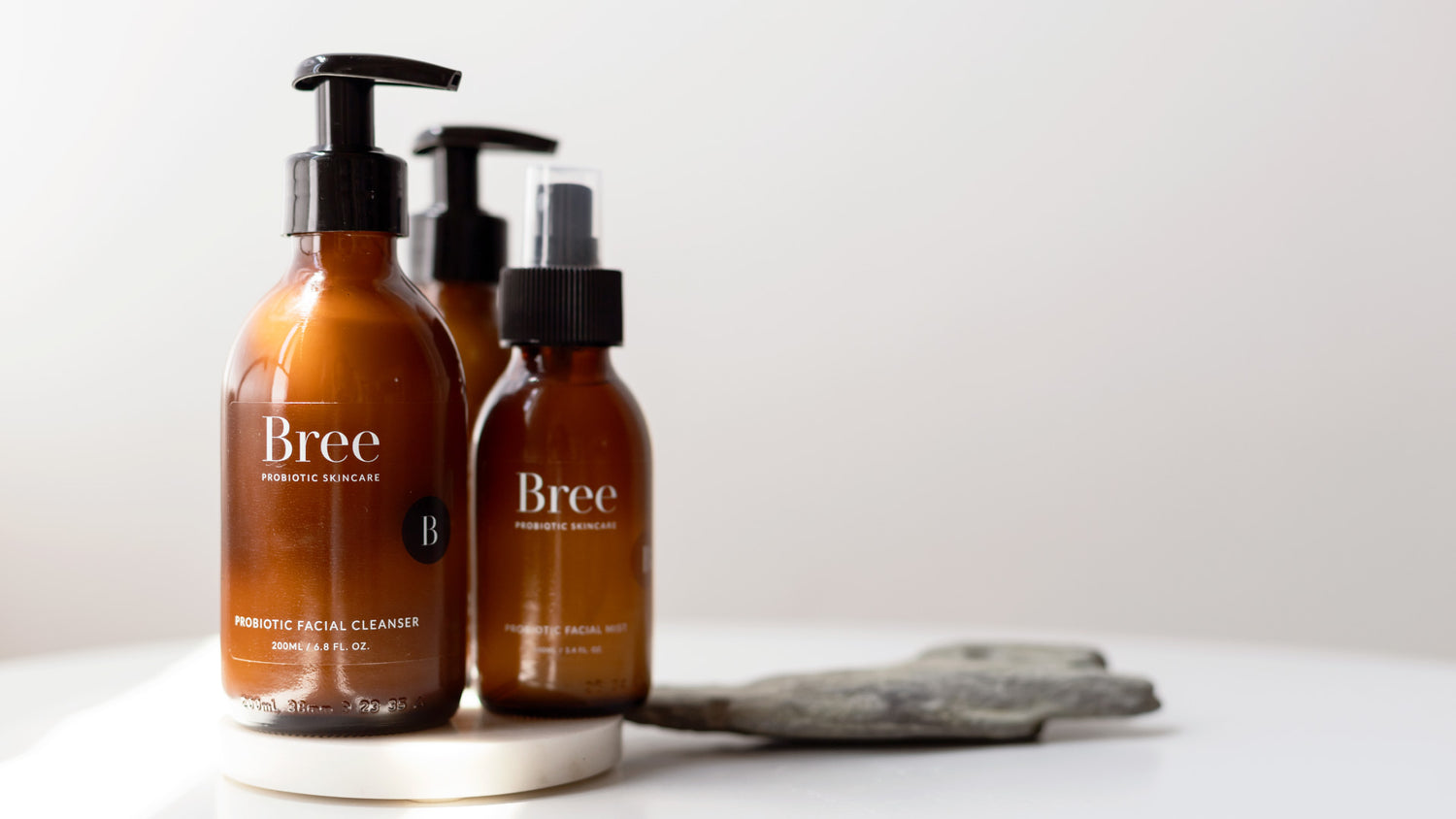 bree probiotic skincare about probiotic skincare page header image with facial cleanser 